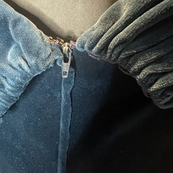 *Rare* Deep Blue Velvet Off the Shoulder Cocktail Dress by AntonyPrice UK8 - Picture 7 of 15